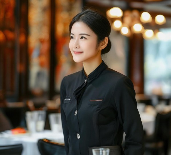 香洲花园酒店餐饮服务员,专业、热情,服务他人 香洲花园酒店餐饮服务员,专业、热情,服务他人